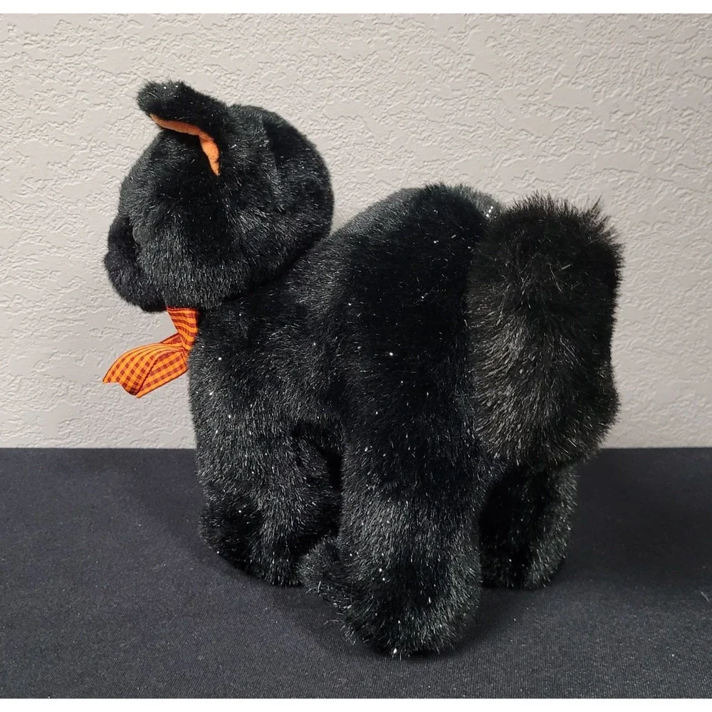 Vintage 1980s/90s Chosun International Halloween Black Cat Plush